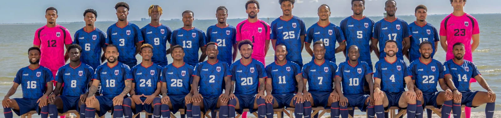The Cape Verde national football team ahead of the 2026 World Cup. An official photo from the Cape Verde national team account.