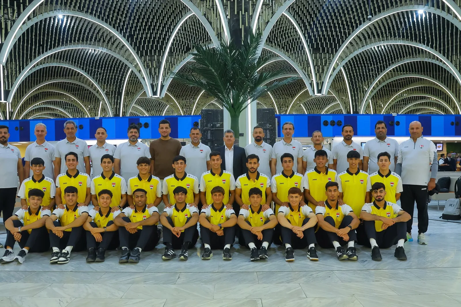 The Iraq national football team ahead of the 2026 World Cup. An official photo from Iraq's national team account.