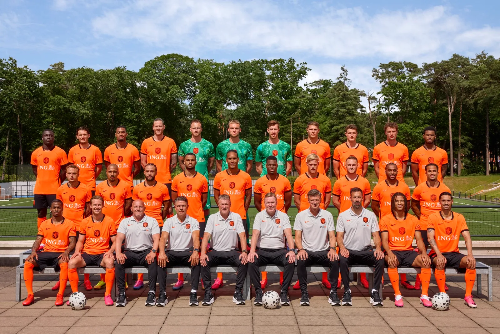 The Netherlands national football team ahead of the 2026 World Cup. An official photo from the Netherlands national team account.