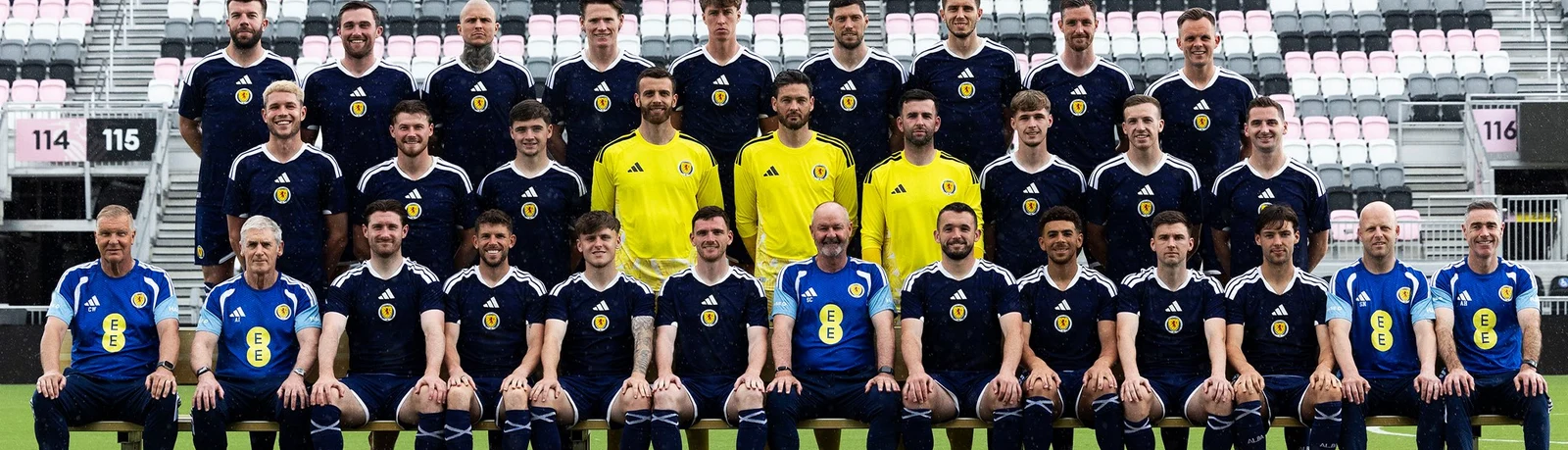 The Scotland national football team ahead of the 2026 World Cup. An official photo from the Scotland national team account.